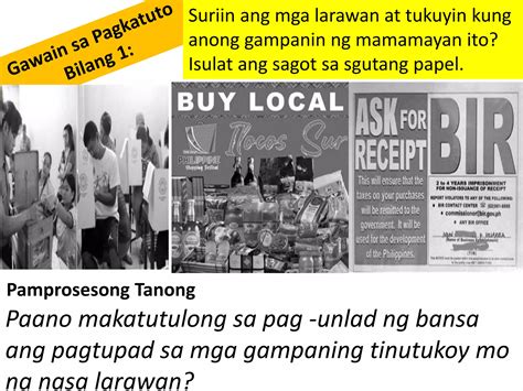 GAMPANIN NG MAMAMAYAN SA PAG .